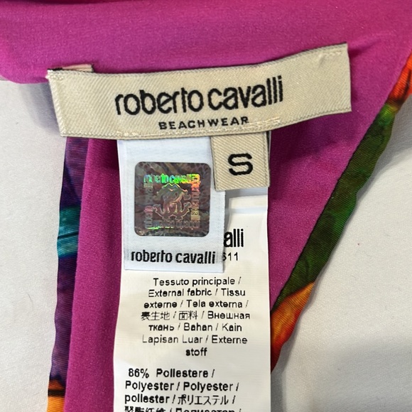 Roberto Cavalli Beachwear Bikini Fascia Bandeau Size S NWT - Picture 10 of 11